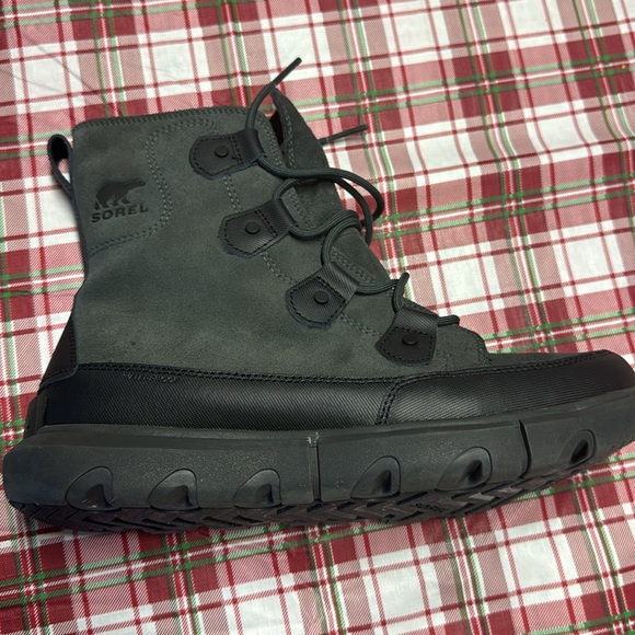 Sorel Size 10.5 Black/Jet Explorer Next Boots Waterproof Insulated Lace Up P33 - Picture 4 of 4